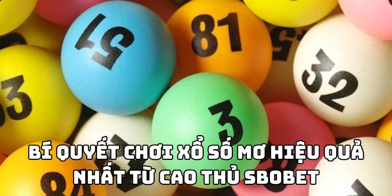 Bí quyết chơi xổ số mơ hiệu quả nhất từ cao thủ Sbobet